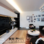 欧式三居家装客厅白色电视柜设计