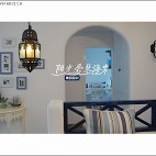 地中海风家装客厅照片墙设计