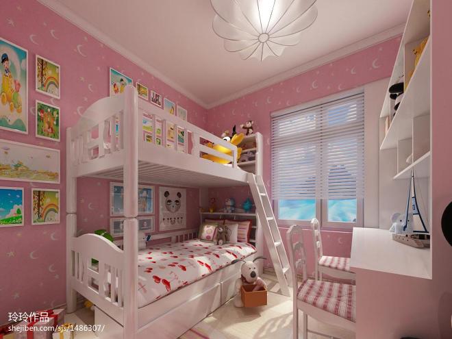 简约中式小空间儿童房装修图片