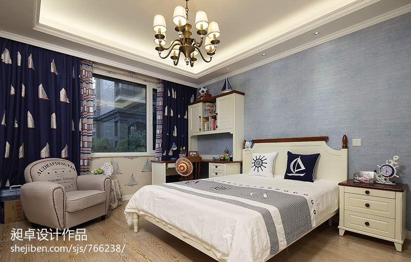 欧式风格室内设计卧室装饰窗帘图片欣赏