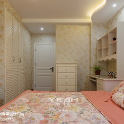 欧式风格别墅设计粉色儿童房房间装修图片