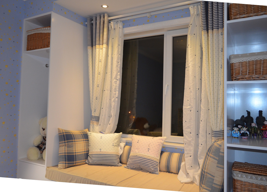 130平方米现代简约卧室飘窗装修效果图_装信通网效果图