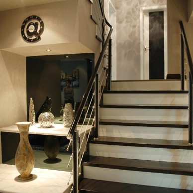 现代复式黑白房屋楼梯设计图