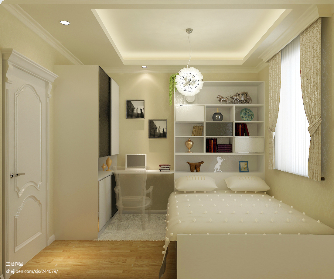 北欧两居室装修效果图，享受生活的舒心-爱空间装修效果图