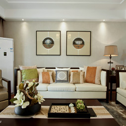 中式风格客厅沙发背景墙装修效果图大全
