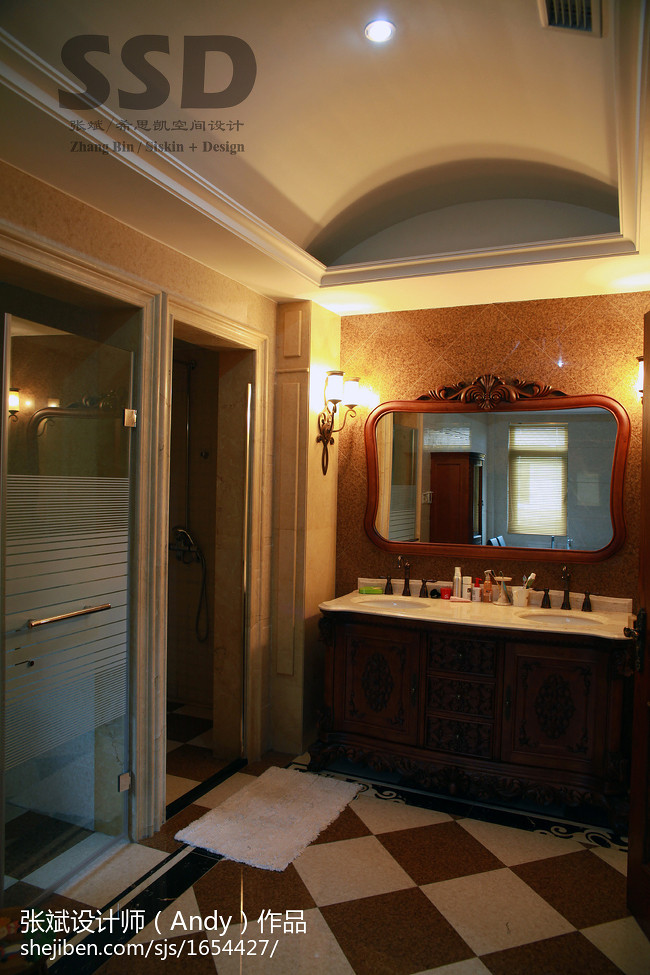 欧式浴室装潢图片
