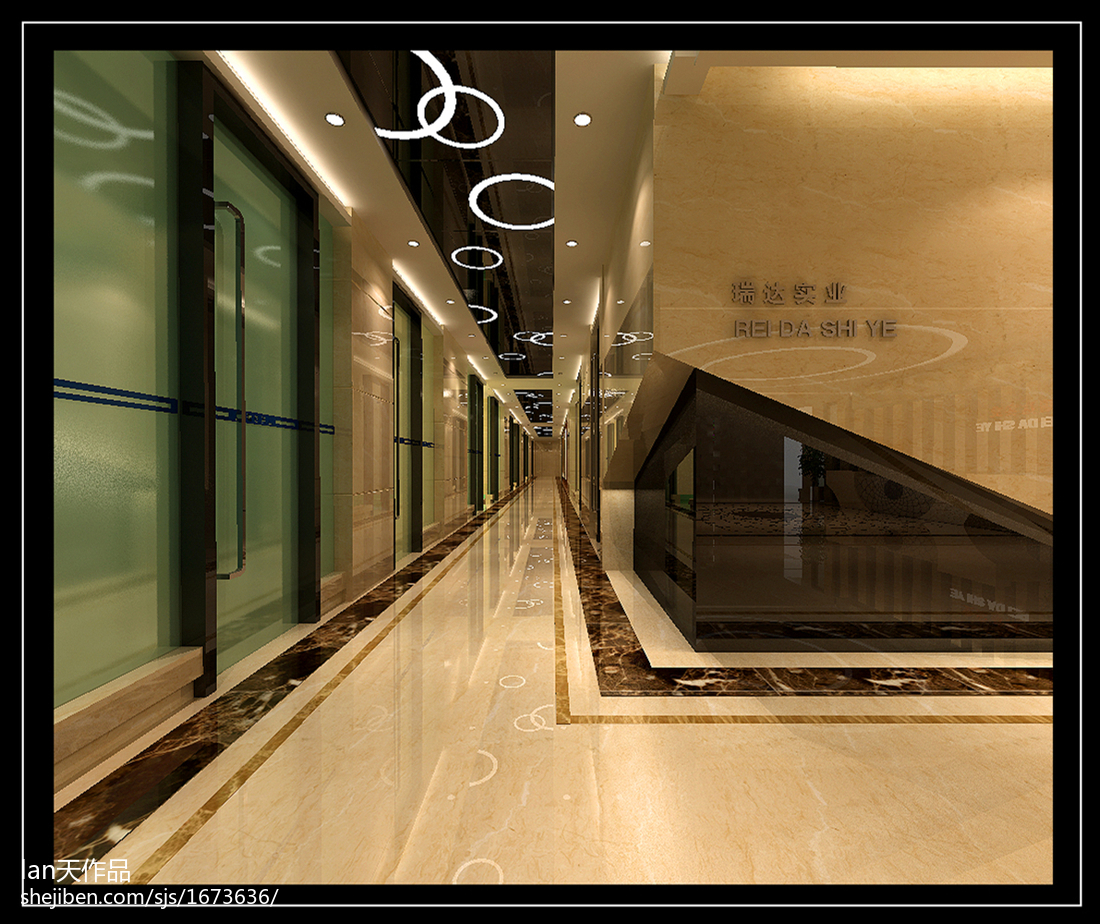 高档的走廊大厅效果图高清图片下载-正版图片500606896-摄图网
