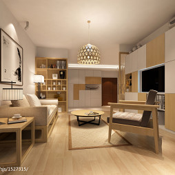 新古典风格单身公寓室内设计效果图