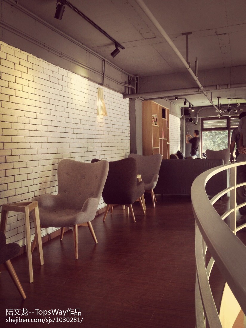 混搭风格咖啡厅二楼设计效果图