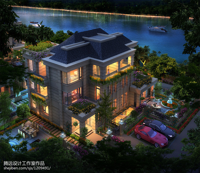 东南亚别墅建筑设计效果图欣赏