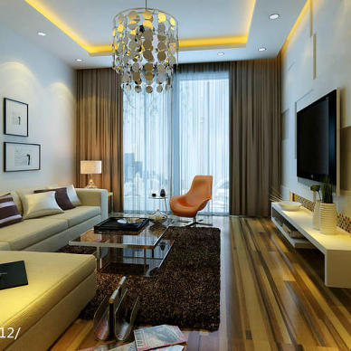 装修预算12万，上海106平米两居室，现代简约风格装修，装修知识，联系电话：王宇群 13917348959_1514710