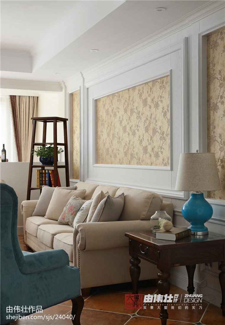 美式风格客厅沙发设计图