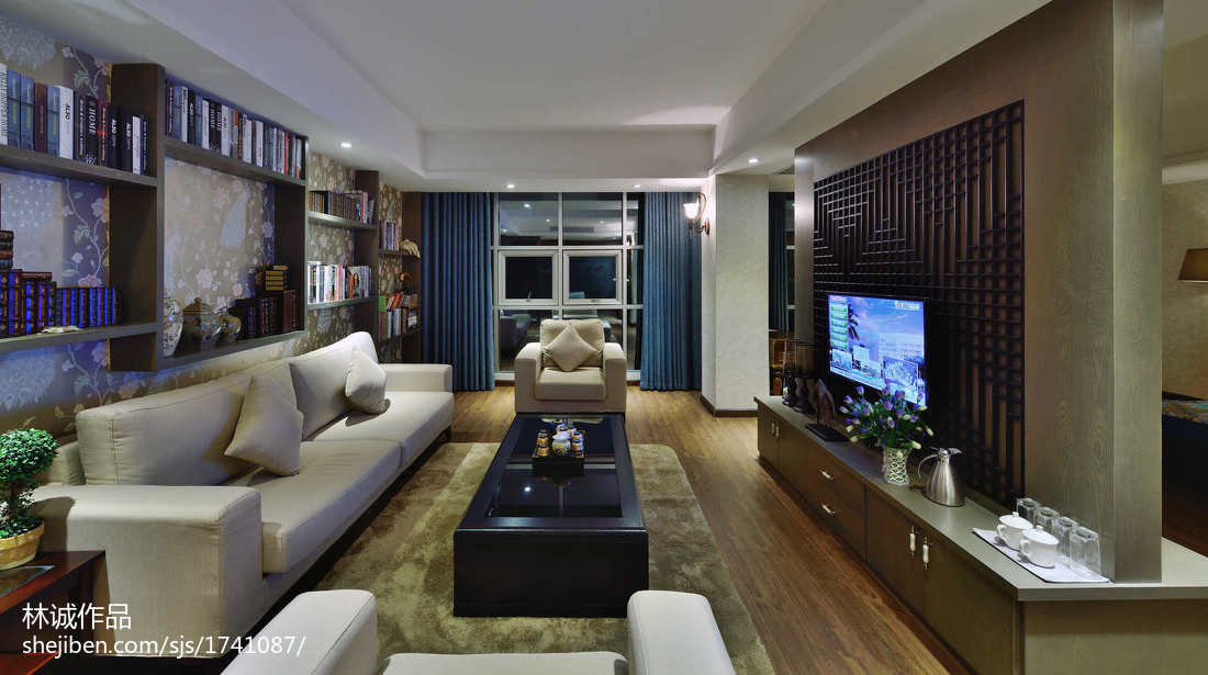 中式风格客厅沙发效果图大全