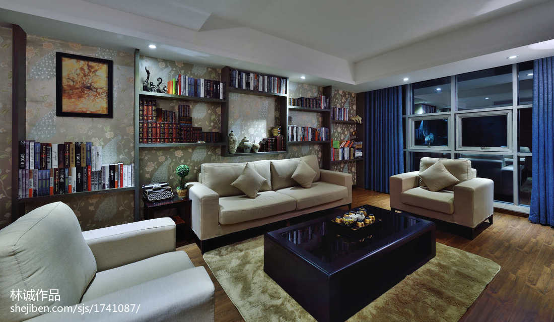 中式风格客厅沙发设计图