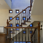 美式风格楼梯装修设计图大全欣赏