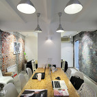 现代风格咖啡厅背景墙装修效果图