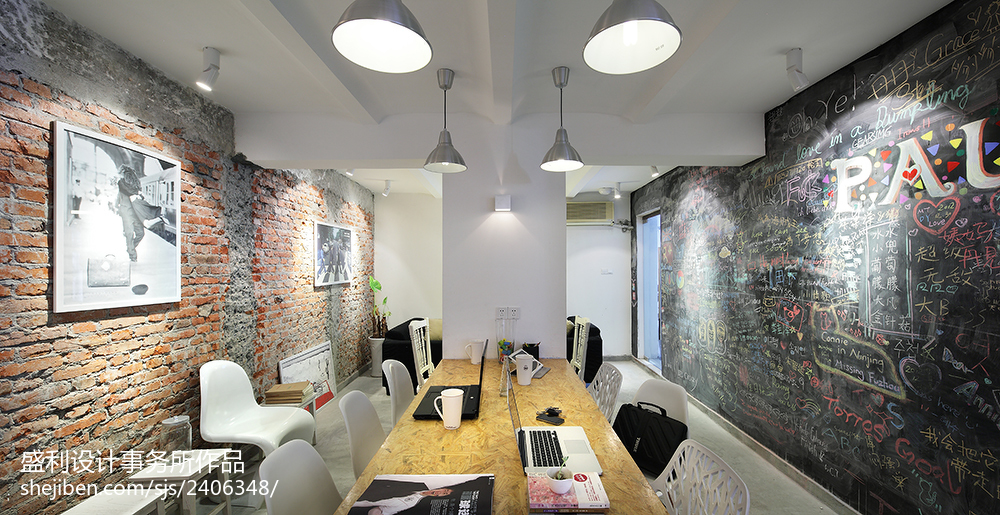 现代风格咖啡厅背景墙装修效果图