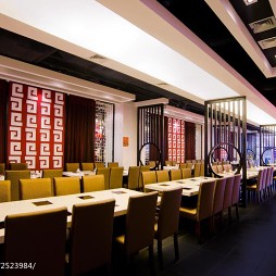 中式主题餐厅过道装修效果图