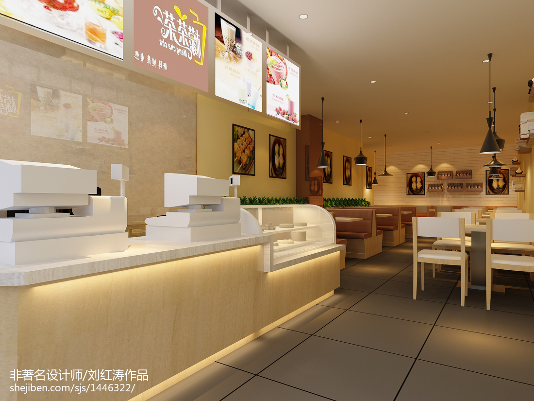 快餐店|空间|室内设计|Z94392509 - 原创作品 - 站酷 (ZCOOL)