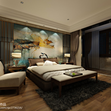 新中式普通家庭室内装修设计图