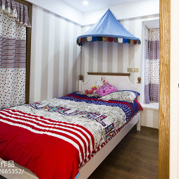 140平米新中式风格儿童房窗帘装饰效果图