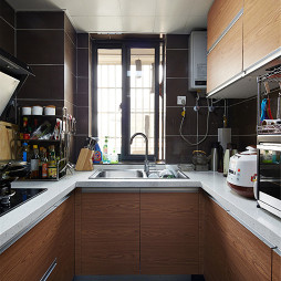 现代美式简约厨房家装效果图