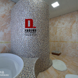 欧式风格复式楼卫浴装修设计效果图