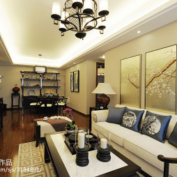 中式客厅样板房设计图片