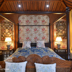 现代中式别墅卧室装修设计效果图大全
