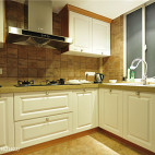美式复古风格厨房装修设计