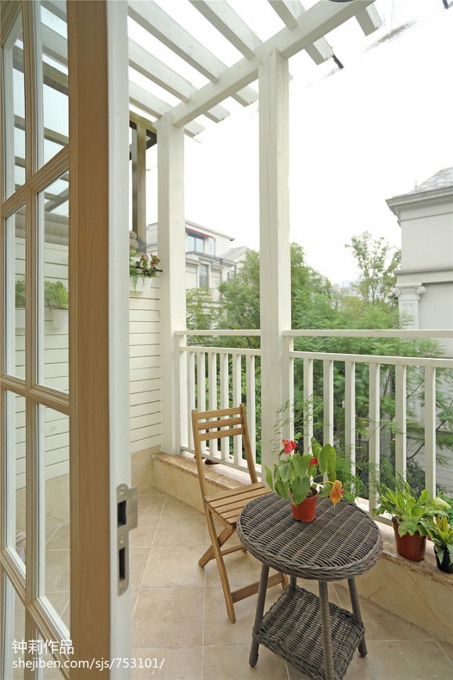 别墅美式风格阳台装修设计
