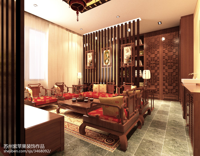 东南亚小户型古典风格客厅效果图