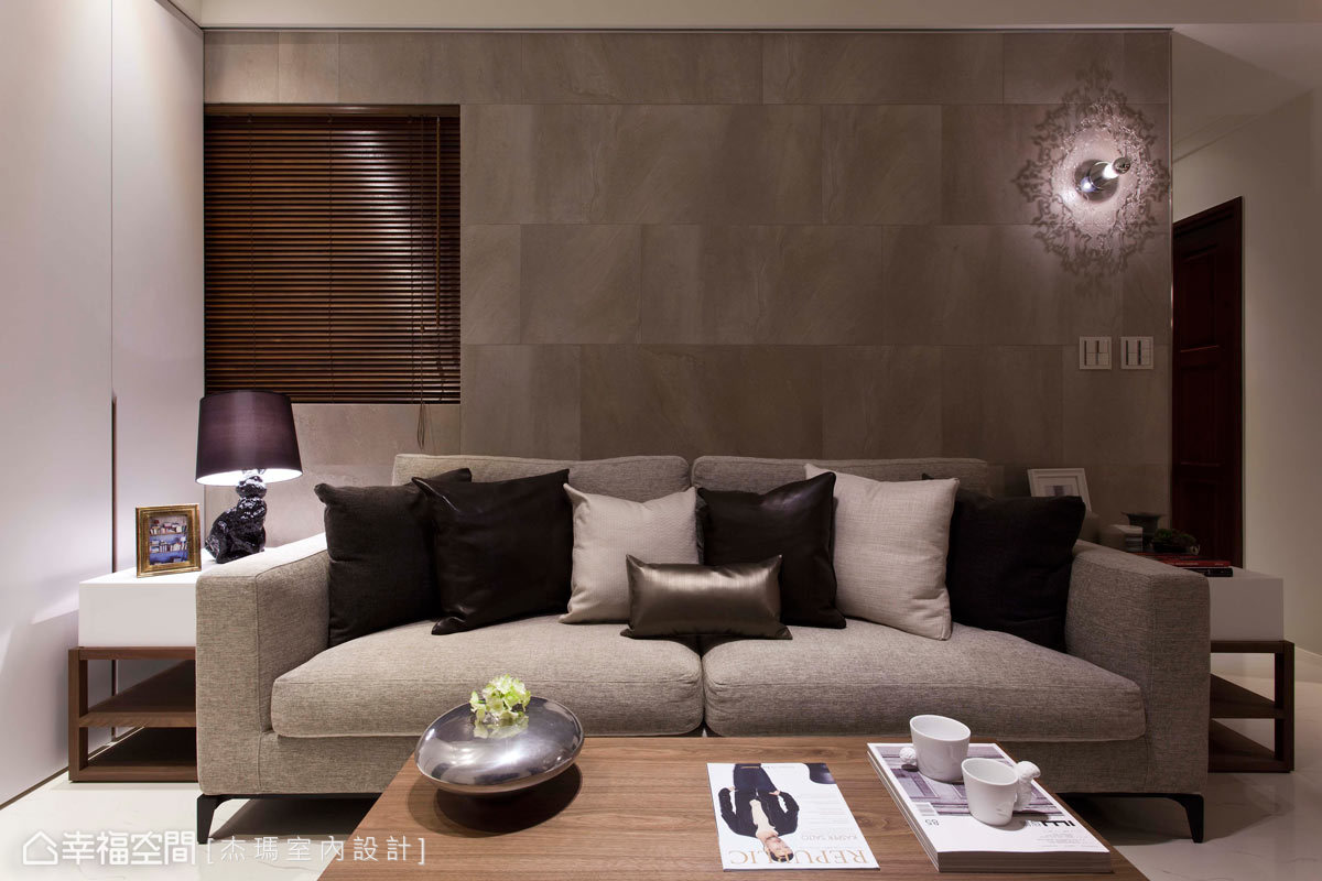 别墅客厅沙发背景墙装修效果图 – 设计本装修效果图