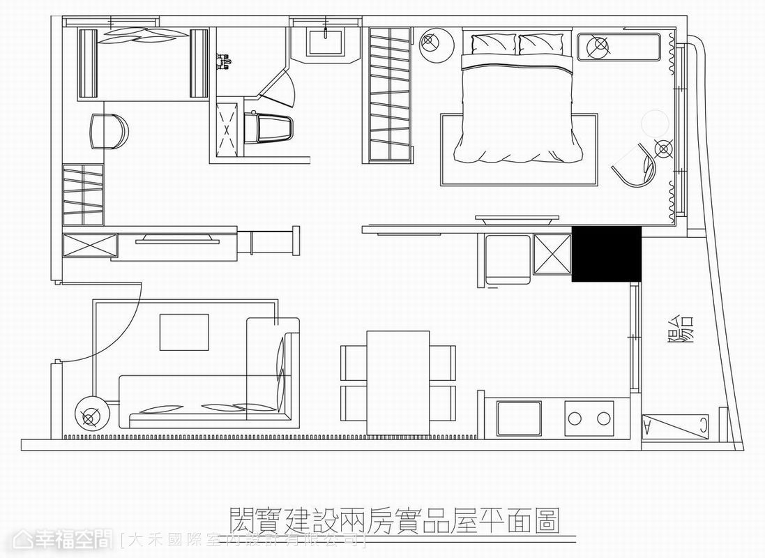 90平米小户型客厅电视墙装修效果图 – 设计本装修效果图