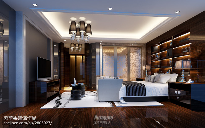 现代奢华风格卧室装修设计图欣赏