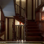 美式别墅楼梯设计