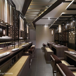 混搭中式餐厅吧台设计效果图