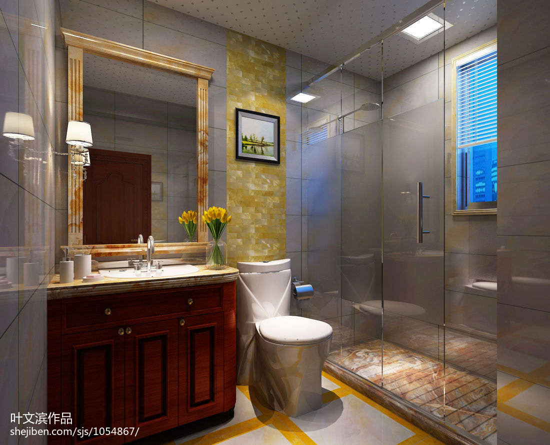 现代浴室柜模型_3d现代浴室柜模型下载_3d现代浴室柜max模型免费下载_建E室内设计网