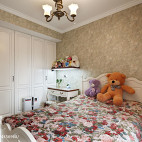 四居室美式儿童房嵌入式衣柜装修效果图