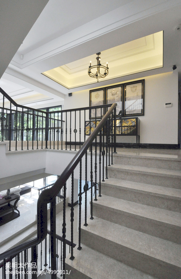 现代风格别墅楼梯装修设计