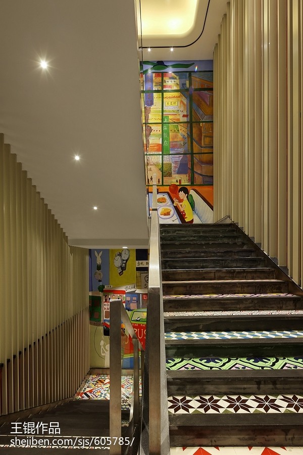 公装茶餐厅楼梯设计图
