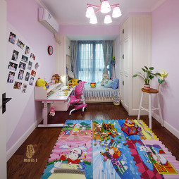 粉色混搭风格儿童房装修设计