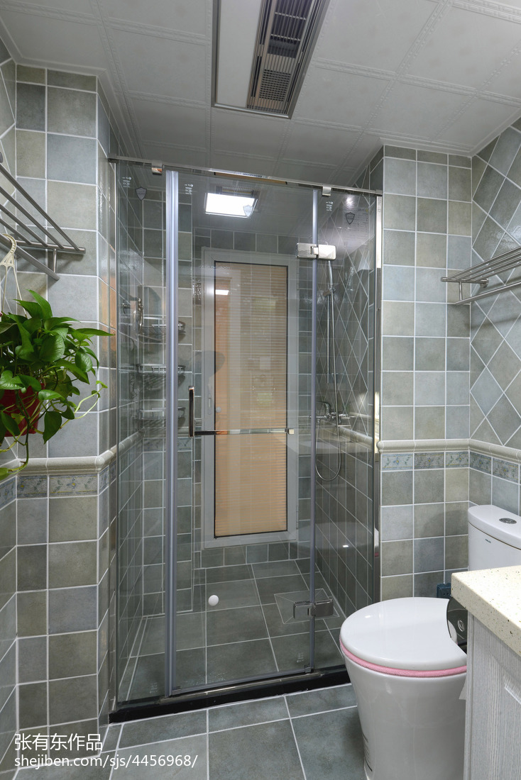 二居室美式卫生间设计图片