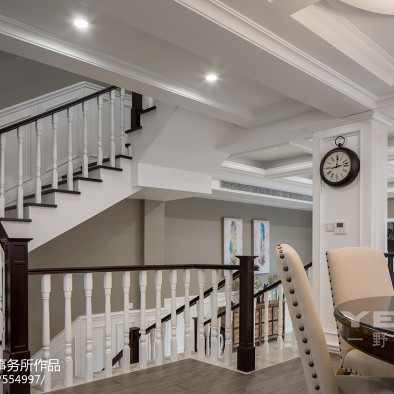别墅美式楼梯装修设计效果图片