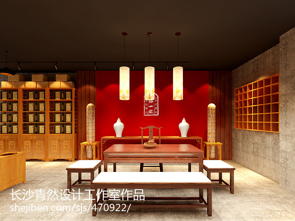 茶楼设计——长沙青然设计_21734