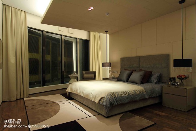 现代公寓卧室样板房设计