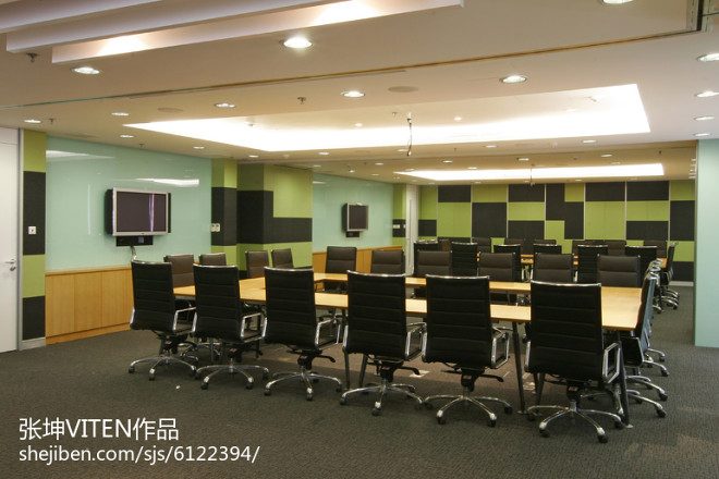 冠群电脑北京办公室-装修设计效果图-铂悦