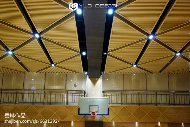 几何造型篮球体育馆_2310606