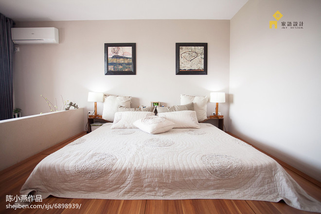 日式风格白色系卧室布置
