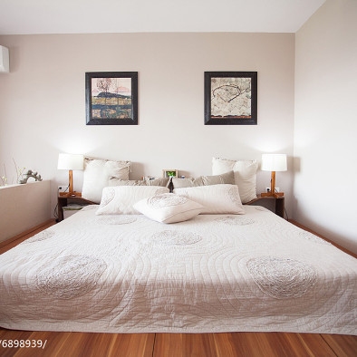 日式风格白色系卧室布置
